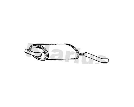 Exhaust backbox / end silencer