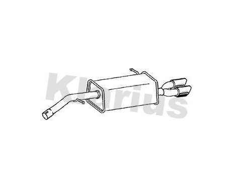 Exhaust backbox / end silencer