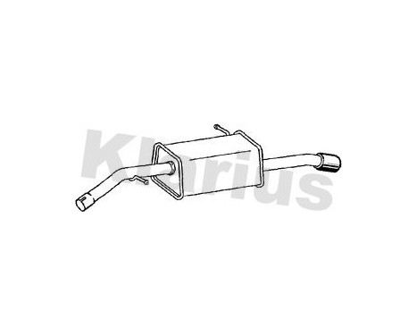 Exhaust backbox / end silencer