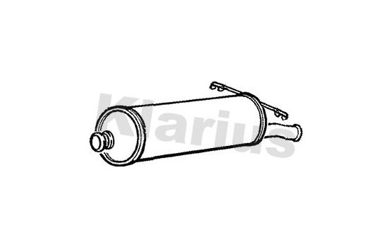 Exhaust backbox / end silencer