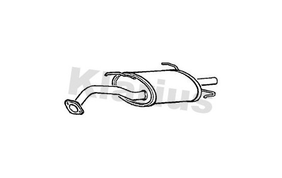 Exhaust backbox / end silencer