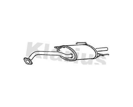 Exhaust backbox / end silencer