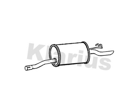 Exhaust backbox / end silencer