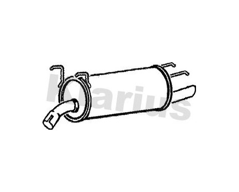 Exhaust backbox / end silencer