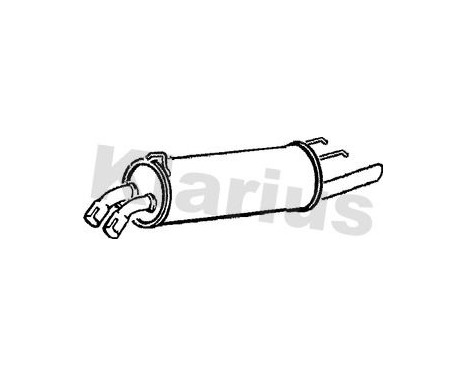 Exhaust backbox / end silencer