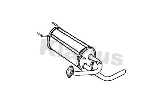 Exhaust backbox / end silencer