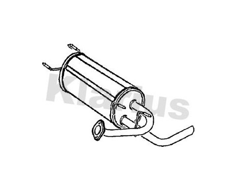 Exhaust backbox / end silencer