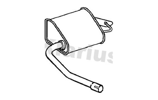 Exhaust backbox / end silencer