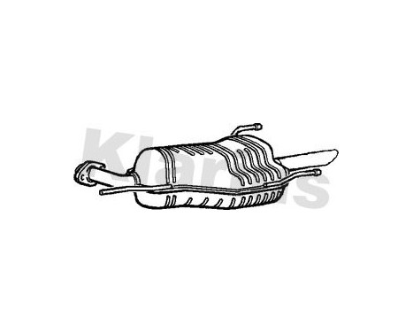 Exhaust backbox / end silencer