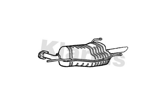 Exhaust backbox / end silencer