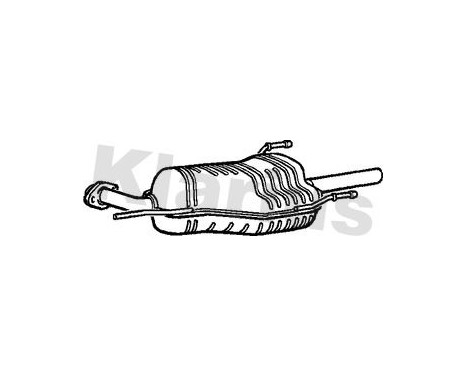 Exhaust backbox / end silencer