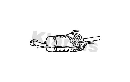Exhaust backbox / end silencer