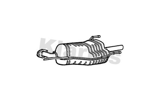 Exhaust backbox / end silencer