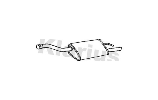 Exhaust backbox / end silencer