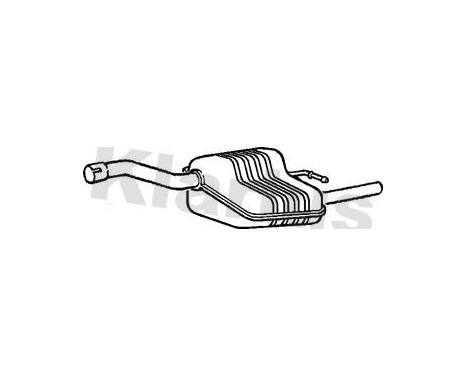 Exhaust backbox / end silencer