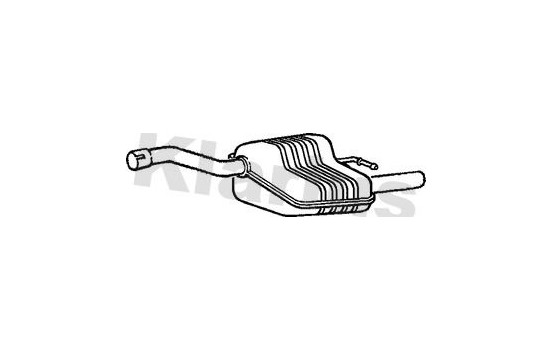 Exhaust backbox / end silencer