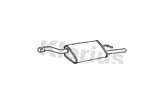 Exhaust backbox / end silencer