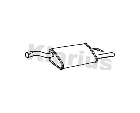 Exhaust backbox / end silencer