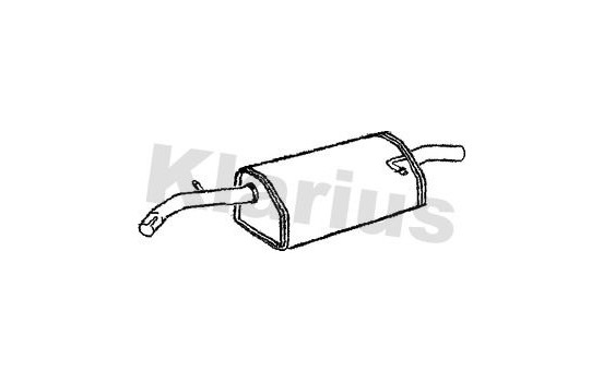 Exhaust backbox / end silencer