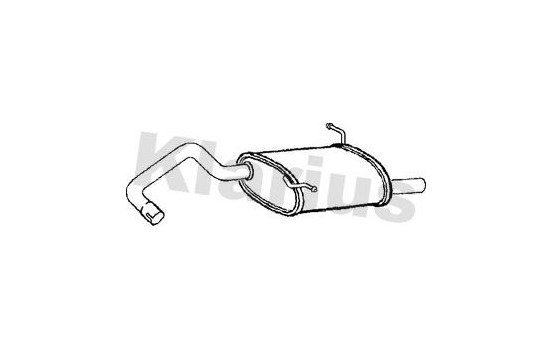 Exhaust backbox / end silencer