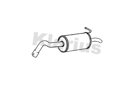 Exhaust backbox / end silencer