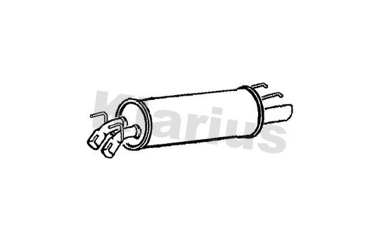 Exhaust backbox / end silencer