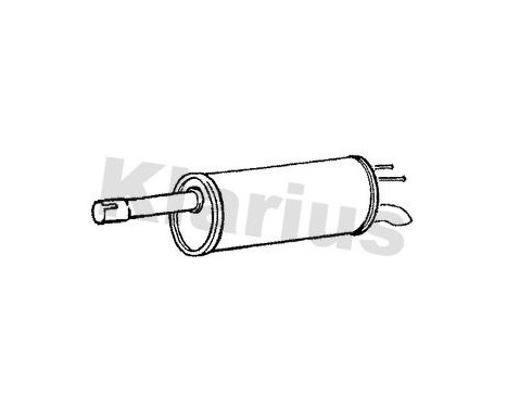 Exhaust backbox / end silencer