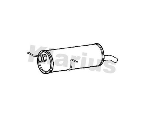 Exhaust backbox / end silencer