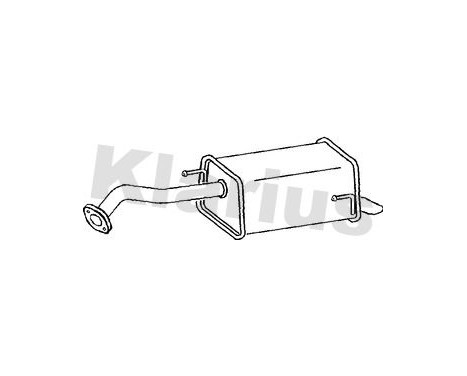 Exhaust backbox / end silencer