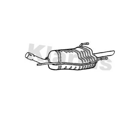 Exhaust backbox / end silencer