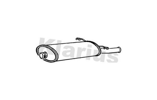 Exhaust backbox / end silencer