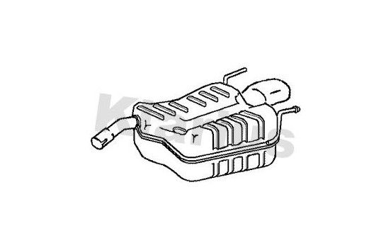 Exhaust backbox / end silencer