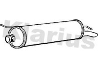 Exhaust backbox / end silencer