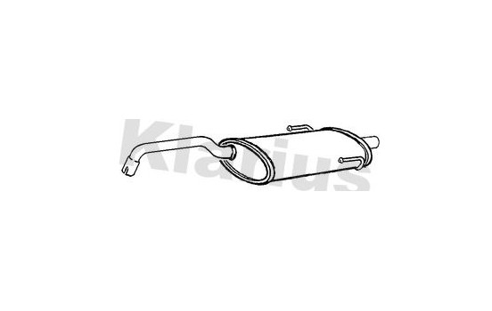 Exhaust backbox / end silencer