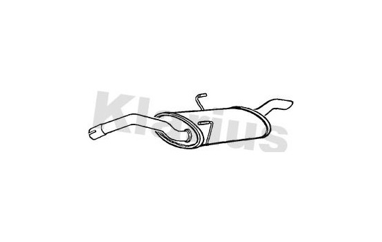 Exhaust backbox / end silencer