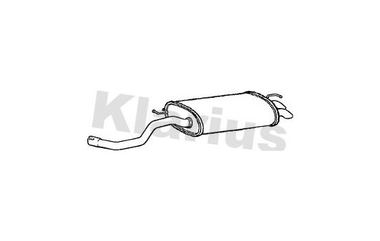 Exhaust backbox / end silencer