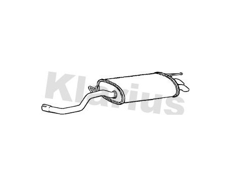 Exhaust backbox / end silencer