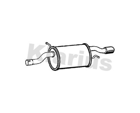 Exhaust backbox / end silencer