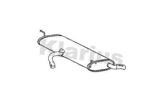 Exhaust backbox / end silencer