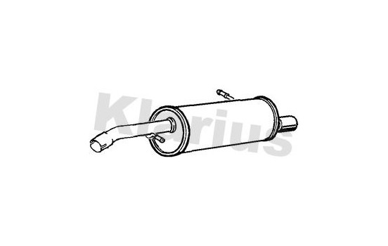 Exhaust backbox / end silencer