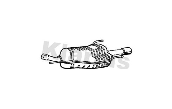 Exhaust backbox / end silencer