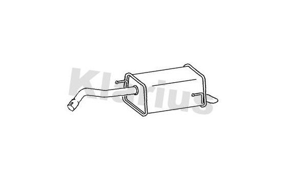 Exhaust backbox / end silencer