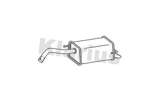 Exhaust backbox / end silencer