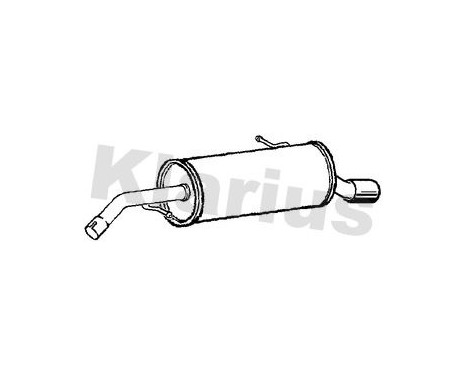 Exhaust backbox / end silencer
