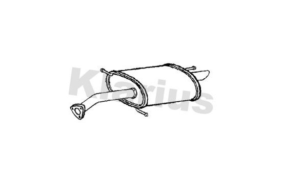 Exhaust backbox / end silencer