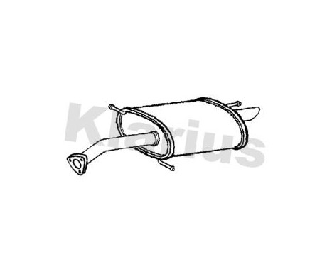 Exhaust backbox / end silencer