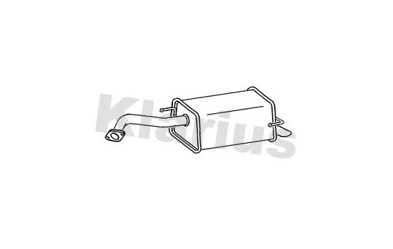 Exhaust backbox / end silencer