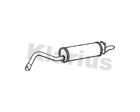 Exhaust backbox / end silencer