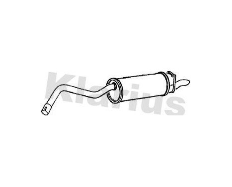 Exhaust backbox / end silencer