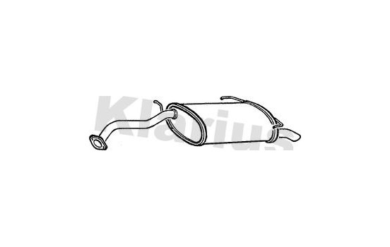 Exhaust backbox / end silencer